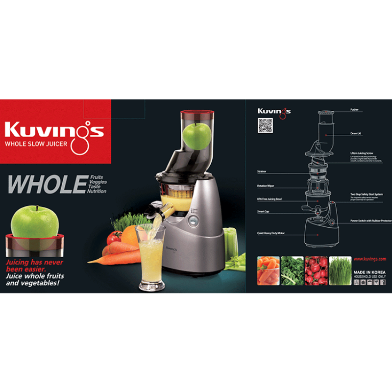 Máy ép trái cây tốc độ chậm hiệu Kuvings NS-621CBM2 (Sinh to Dau Kiwi Xoai) BY https://bepnhatoi.com