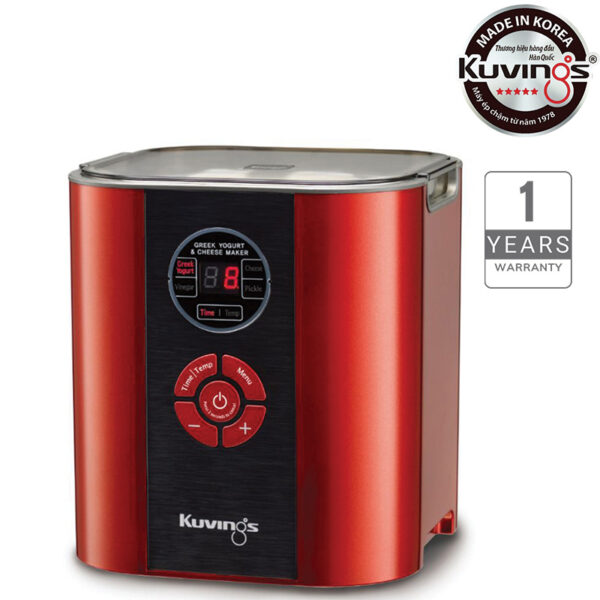Máy làm sữa chua và pho mát 6 trong 1 Kuvings KGC-712CB [2.0L] - Màu đỏ