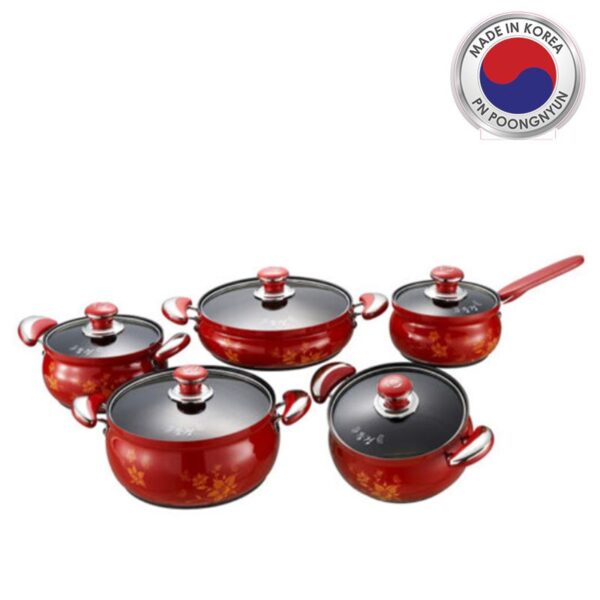 Bộ nồi nhà bếp nhôm hiệu PoongNyun FAPV [10 món]