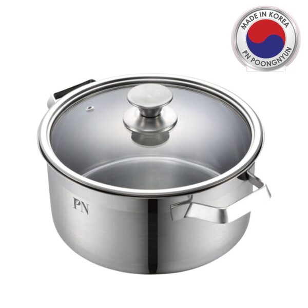 Nồi casserole Inox 1 lớp hiệu PN LCPT-24C(IH) [24cm - 5.3L]
