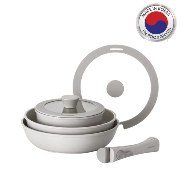 Bộ nồi Ceramic tay cầm rời hiệu PN BNCPT-SET [6 món]