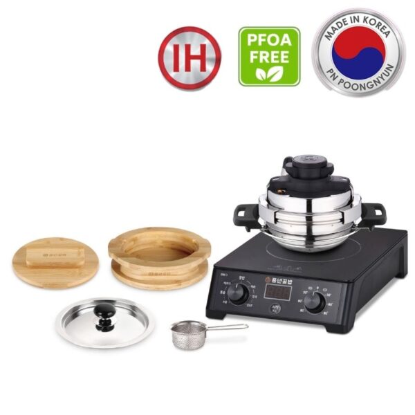 Bộ nồi áp suất inox 7 món hiệu POONGNYUN [PN] PKBHS-SET(IH) [0.7L]