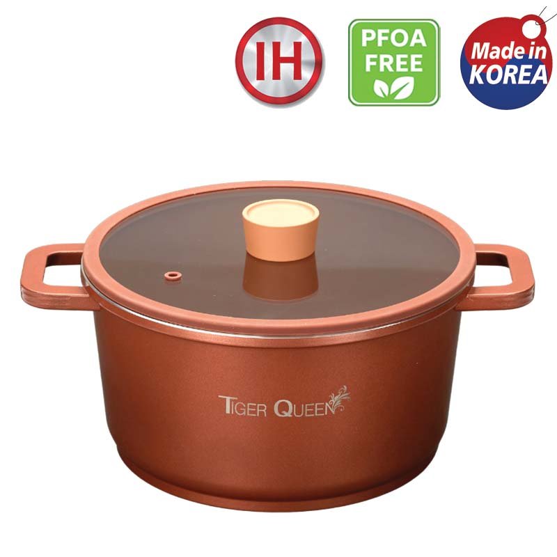 Nồi hầm Ceramic IH hiệu Tiger Queen CWCB-24CH [24cm - 5.18L]